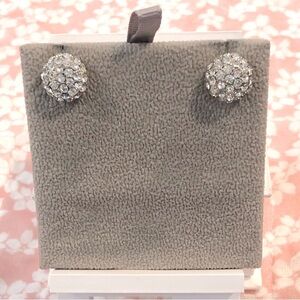 Crystal pave stud earrings